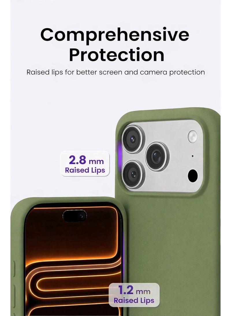 Mida iPhone 17 Pro Max Silicone Case Cover, full body protection case with a soft silky feel, shockproof cover with microfiber lining - Image 5